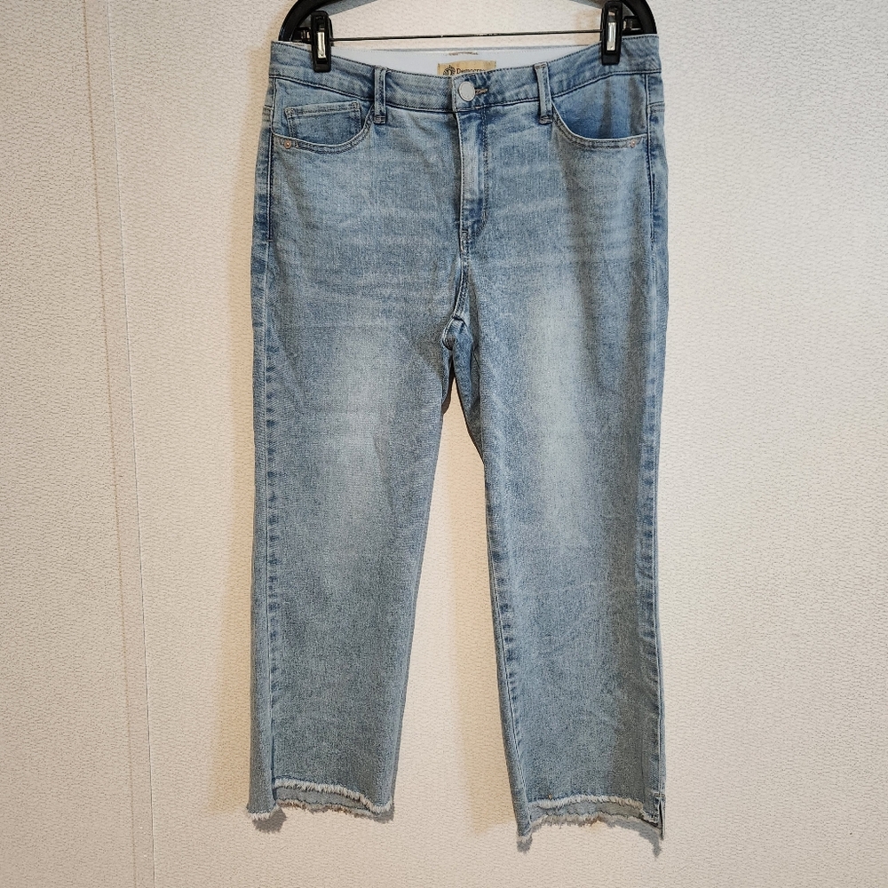 Democracy Ab Technology Straight Leg Ankle High Rise Jeans Size 12